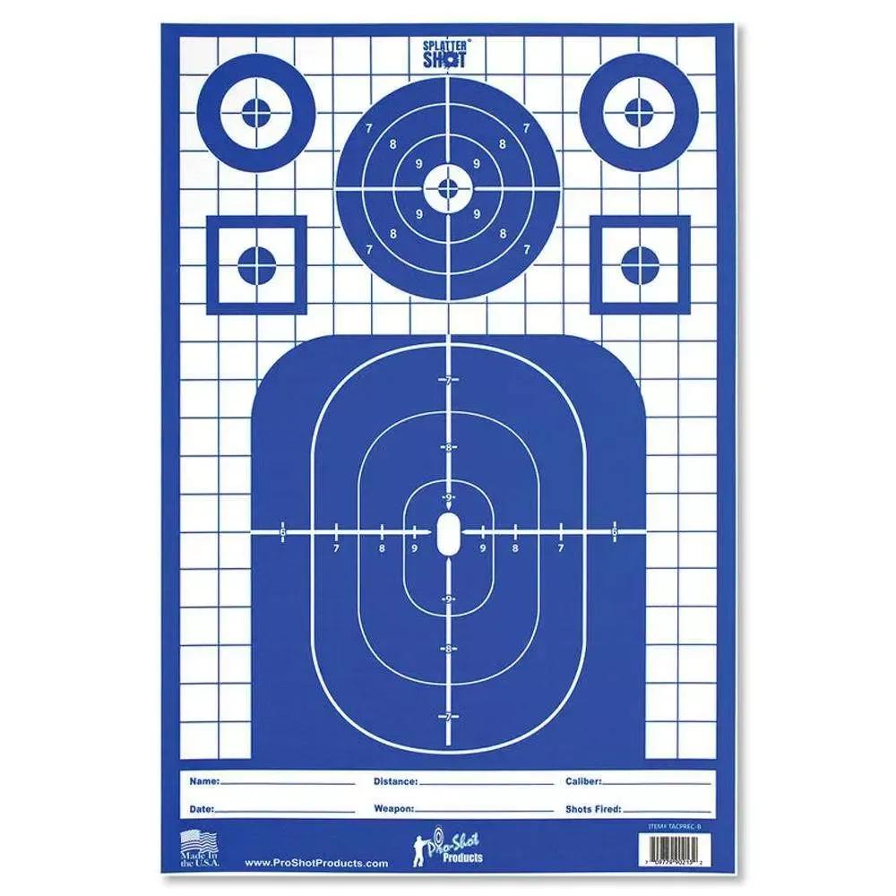 12X18 TAC PREC TGT PIST/RIF/SHOT HVY 8PK