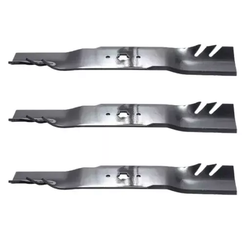 18-1/2″ Oregon Blade Kit(3 Pack) Compatible With CUB CADET OEM 742-0677B – 5/8 6 pt. star” Center Hole Diam._A4