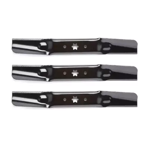 18-5/8″ Oregon Blade Kit(3 Pack) Compatible With CUB CADET OEM 942-05056A – 5/8 6 pt. star” Center Hole Diam.