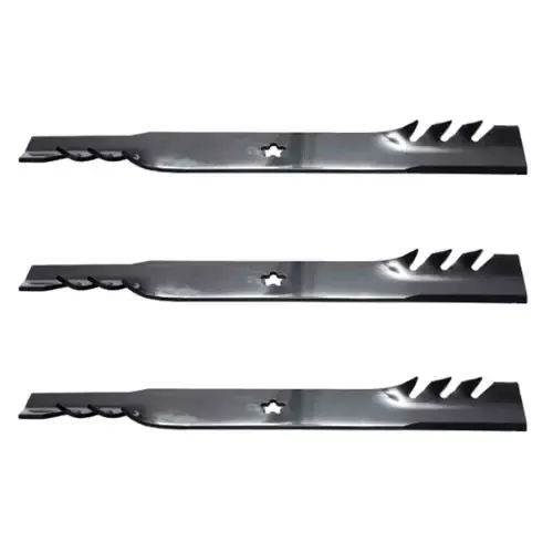 19-1/4″ Oregon Blade Kit(3 Pack) Compatible With AYP OEM 532193957 – 5 pt. star” Center Hole Diam.