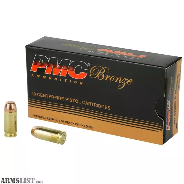 40 S&W Ammo: PMC Bronze 40 S&W 180gr FMJ (1,000 round case) from Vegas Firearms near Henderson, Las Vegas, NV