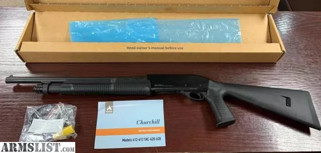Akkar Churchill 612 HD Pump Shotgun Black from Wizebuys near Highland, Detroit, MI