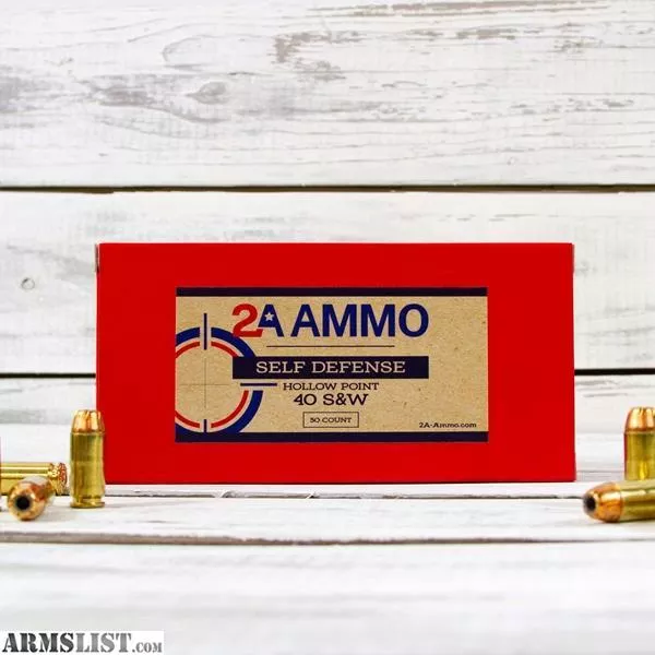 AMMO 40 S&W 180gr Hollow Point 50 Count 5% OFF CODE ARMSLIST5from 2AAmmo LLC near CAPE CORAL, Florida, USA