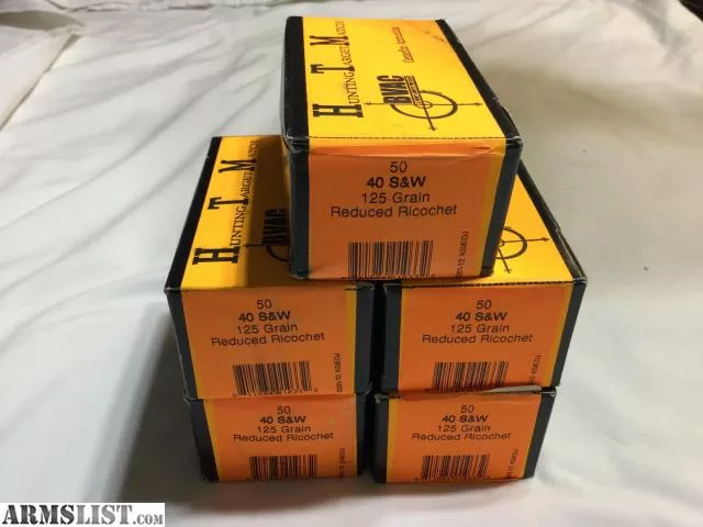 BVAC Hunting Target Match Ammunition in 40 S&W Reduced Ricochet - 250 Rds from Tucson Gunsmithing near Tucson, AZ