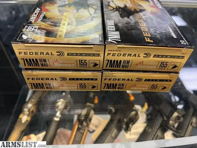Federal P7RTA1 Premium 7mm Rem Mag 155 gr Terminal Ascent 20 Bx from Wildboy Firearm & Ammunition near Las Vegas, NV