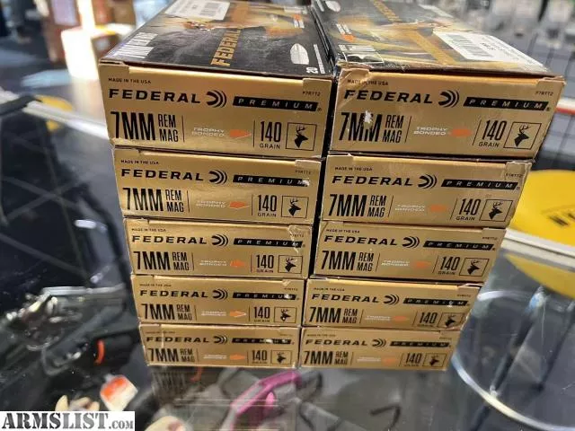 Federal P7RTT2 Premium 7mm Rem Mag 140 gr Trophy Bonded Tip 20 Bx from Wildboy Firearm & Ammunition near Las Vegas, NV
