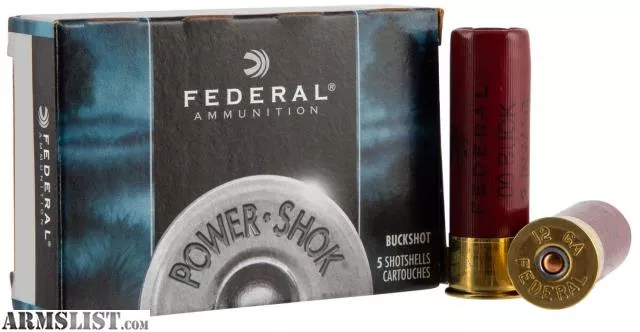 Federal Power-Shok 12GA 3" Magnum 00 Buckshot 15-pellets 5rnds from Vegas Firearms near Henderson, Las Vegas, NV