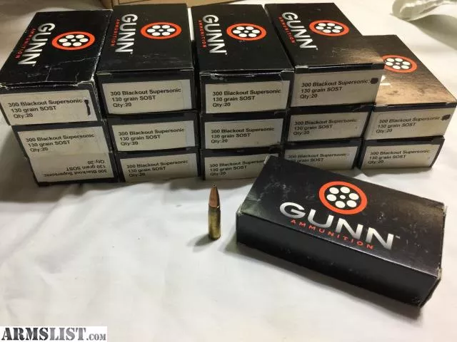 Gunn 300 AAC BLACKOUT 130 gr SuperSonic Ammunition - 300 rounds from Tucson Gunsmithing near Tucson, AZ