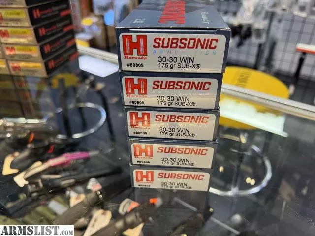 Hornady 80809 Subsonic 30-30 Win 175 gr Sub-X 20 Bx from Wildboy Firearm & Ammunition near Las Vegas, NV