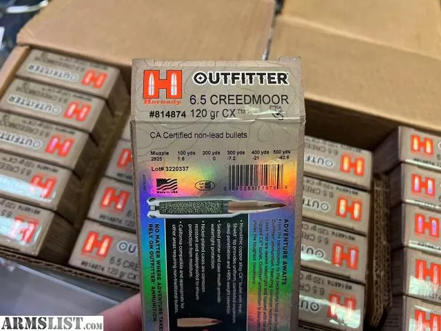 Hornady 814874 Outfitter 6.5 Creedmoor 120 gr CX OTF 20 Bx from Wildboy Firearm & Ammunition near Las Vegas, NV