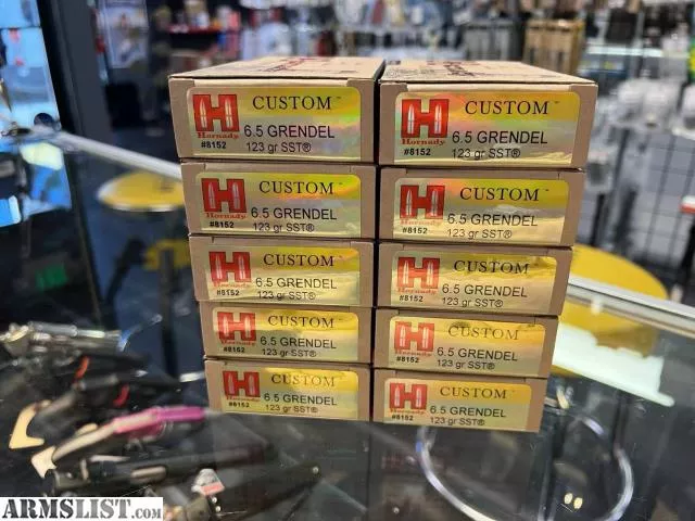 Hornady 8152 Custom 6.5 Grendel 123 gr SST 20 Bx from Wildboy Firearm & Ammunition near Las Vegas, NV