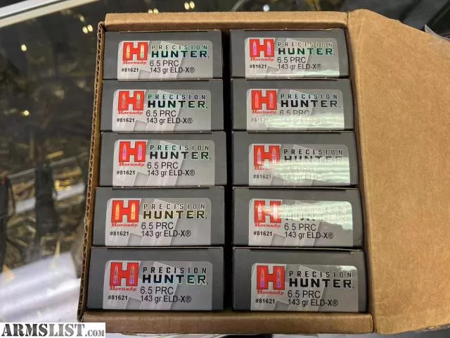 Hornady 81621 Precision Hunter 6.5 PRC 143 gr Extremely Low Drag-eXpanding 20 Bx from Wildboy Firearm & Ammunition near Las Vegas, NV