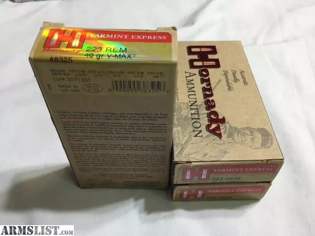 Hornady Varmint Express- .223 Rem Ammunition 40gr. V-Max - 60 rounds from Tucson Gunsmithing near Tucson, AZ
