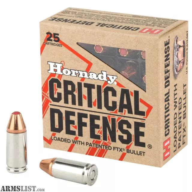 Hornday Critical Defense 9mm 115gr(25rnds) from Vegas Firearms near Henderson, Las Vegas, NV