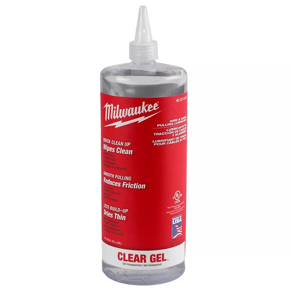 Milwaukee Wire & Cable Pulling Clear Gel Lubricant 48-22-4135