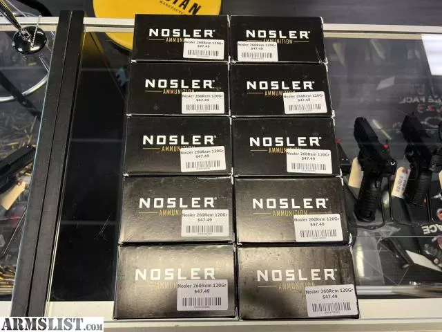 Nosler 40056 Ballistic Tip Hunting 260 Rem 120 gr Ballistic Tip 20 Bx from Wildboy Firearm & Ammunition near Las Vegas, NV