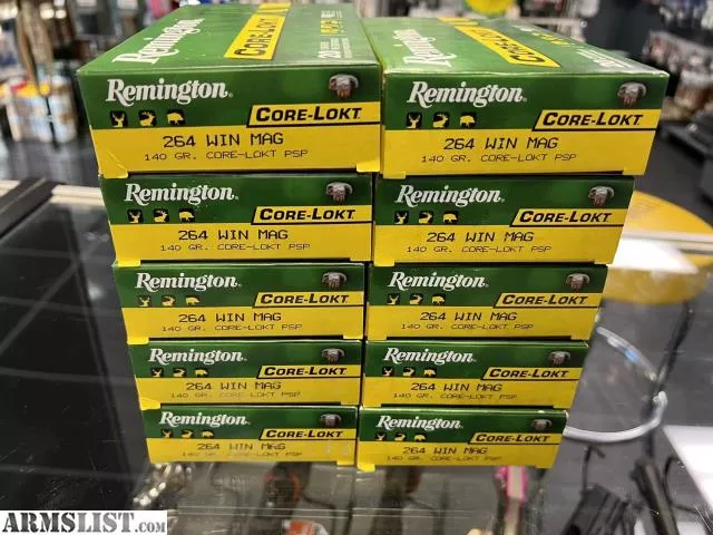 Remington 29493 Core-Lokt 264 Win Mag 140 gr Pointed Soft Point (PSP) from Wildboy Firearm & Ammunition near Las Vegas, NV