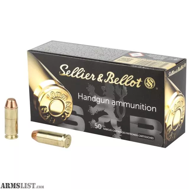 Sellier & Bellot 10mm Auto 180 gr Full Metal Jacket (FMJ) 1,000 Round Case from KAG Arms near Littleton, Massachusetts, USA