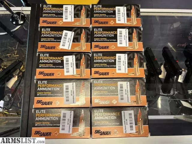 Sig Sauer E6MMCH120 Elite Copper Hunting 6mm Creedmoor 80 gr Copper Hollow Point 20 Bx from Wildboy Firearm & Ammunition near Las Vegas, NV