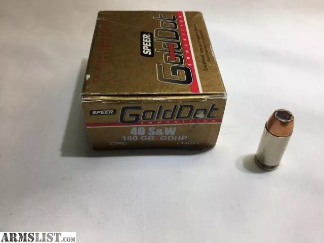Speer Gold Dot 40 S&W 180 gr. GDHP Ammo 20 rd. from Tucson Gunsmithing near Tucson, AZ