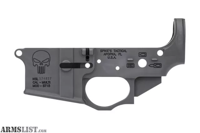 Spikes Tactical Punisher ST15 Stripped AR-15 Multi-Cal Lower (new style) from Vegas Firearms near Henderson, Las Vegas, NV