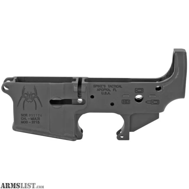 Spikes Tactical ST15 Spider Multi-cal stripped AR-15 Lower Receiver from Vegas Firearms near Henderson, Las Vegas, NV