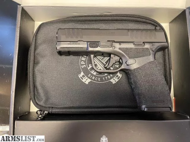 Springfield Armory HCP9379BOSP Hellcat Pro OSP 9mm Luger 3.70" 15+1 Overall Black Finish with Serrated Melonite Steel with Optic Cut Slide, Adaptive Textured Polymer Grip & Picatinny Rail Includes 2 Mags from Wildboy Firearm & Ammunition near Las Vegas, NV