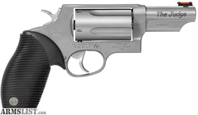 Taurus Judge Magnum Stainless 3” Barrel .45LC / .410 Double Action Revolver from MICHIANA FIREARMS near PLYMOUTH, Indiana, USA