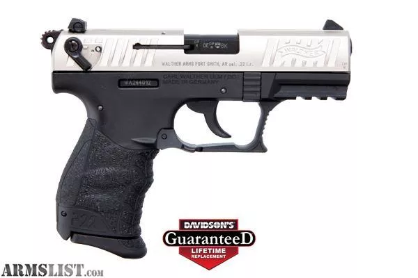 Walther Arms P22 .22LR Nickel Slide from Freedom's Militia Gun Shop, LLC. near Yadkinville, Winston Salem, NC
