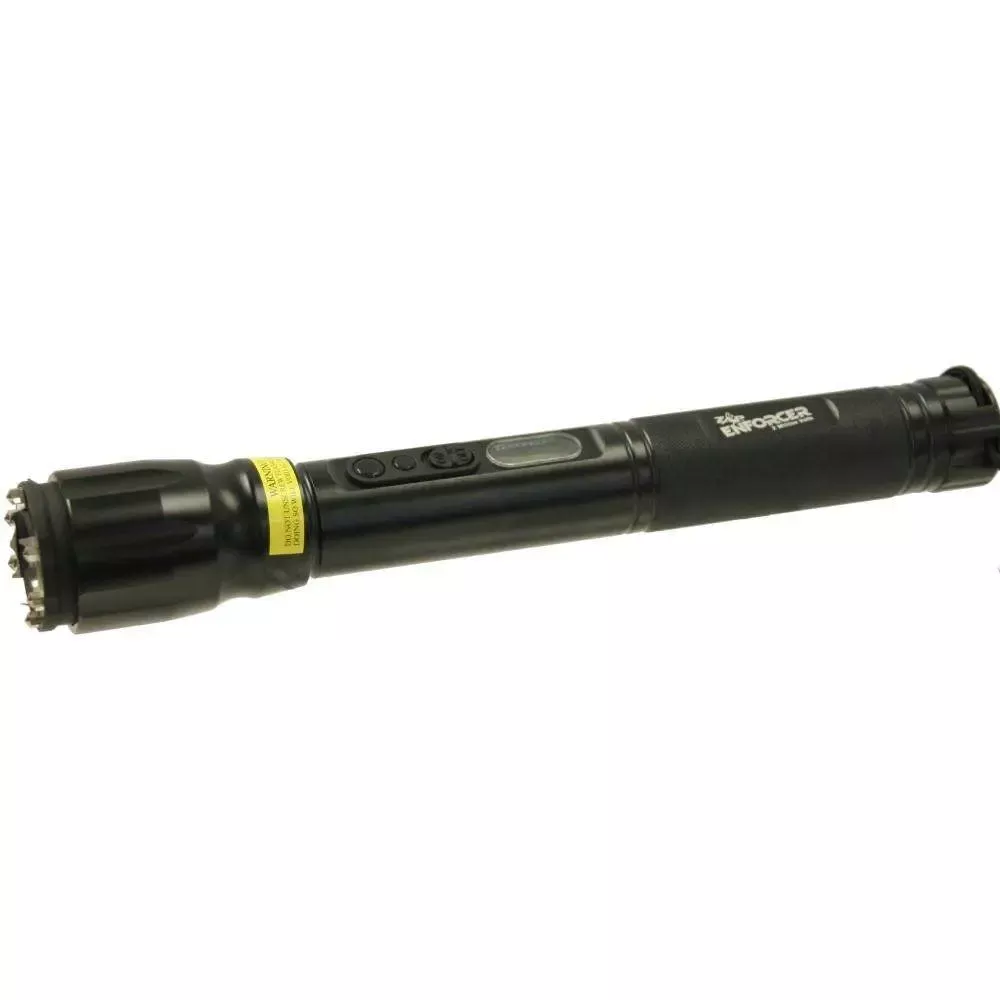 Zap ZAPEN Enforcer Stun Gun/Flashlight 2 Million Volt/110Lum w/Holster Alum Blk